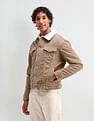 U.S. Polo Assn. Denim Co. Slim Fit Corduroy Sherpa Jacket