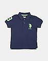 U.S. Polo Assn. Kids Boys Solid Pique Polo Shirt