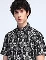 Flying Machine Printed Regular Fit Twill Shirt