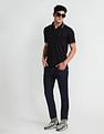 Arrow Newyork Striped Collar Cotton Polo Shirt
