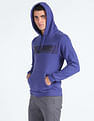 Flying Machine Rear Brand Print Hooded Sweatshirt