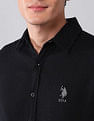 U.S. Polo Assn. Denim Co. Pure Cotton Regular Fit Dobby Shirt