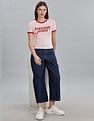 Tommy Hilfiger Womens Pink Logo T-Shirts