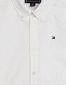 Tommy Hilfiger Kids Boys Solid Regular-Fit Cotton Shirt