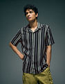 Flying Machine Vertical Striped Original Cuban Shirt