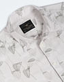 Flying Machine Tropical Print Cotton Shirt