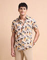 U.S. Polo Assn. Denim Co. Abstract Printed Slim Fit Shirt