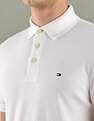 Tommy Hilfiger Solid Slim-Fit Cotton Polo T-Shirt