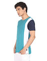 Flying Machine Pure Cotton Colour Block T-Shirt
