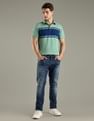 Tommy Hilfiger Striped Slim-Fit Cotton Polo T-Shirt