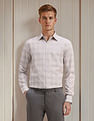 Arrow Slim Fit Textured Pattern Shirt