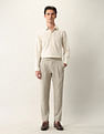 Arrow Textured Manhattan Slim Fit Ceremonial Shirt