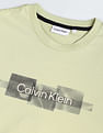 Calvin Klein Recycled Cotton Box Stripe Logo T-Shirt