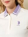 U.S. Polo Assn. Women Tipped Collar Regular Fit Polo Shirt
