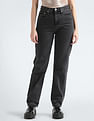 Calvin Klein Jeans High Rise Rinsed Straight Jeans