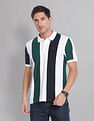 AD by Arvind Vertical Stripe COOL-IT Real Deal Polo Shirt
