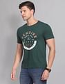 AD by Arvind Crew Neck Graphic Print T-Shirt