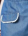 U.S. Polo Assn. Kids Girls Chambray Solid Skorts
