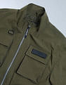 Flying Machine Solid High Neck Jacket
