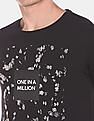 Flying Machine Crew Neck Graphic Print T-Shirt