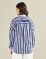 U.S. Polo Assn. Women Striped Boyfriend Shirt
