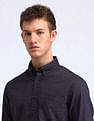 Flying Machine Slim Fit Solid Cotton Shirt
