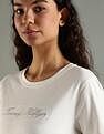 Tommy Hilfiger Embroidered Logo Regular Fit Cotton T-Shirt