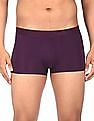 Calvin Klein Underwear Men Purple Elasticized Brand Waist Solid Trunks
