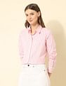 U.S. Polo Assn. Women Regular Fit Vertical Striped Shirt
