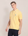 U.S. Polo Assn. Tipped Collar Heathered Polo Shirt