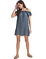 Aeropostale Cold Shoulder Chambray Dress