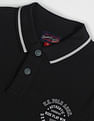 U.S. Polo Assn. Denim Co. Striped Collar Cotton Polo Shirt