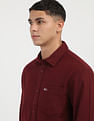 Tommy Hilfiger Solid Cotton Flannel Shirt