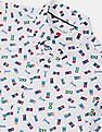 U.S. Polo Assn. Kids Boys Button Down Collar Printed Shirt