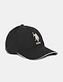 U.S. Polo Assn. Men Black Brand Embroidered Cap