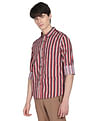 Flying Machine Vertical Stripe Cotton Shirt
