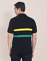 U.S. Polo Assn. Brazil Flag Embroidered Pique Polo Shirt