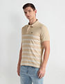 Arrow Sports Horizontal Stripe Pique Knit Polo Shirt