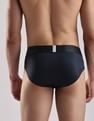 Calvin Klein Underwear Mid Rise Solid Navy Briefs