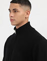 Calvin Klein Jeans Zip Up Mock Neck Sweater