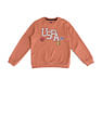 U.S. Polo Assn. Kids Brand Printed Regular Fit Sweatshirt