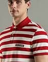 Tommy Hilfiger Striped Regular Fit Cotton Polo T-Shirt
