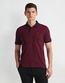Arrow Sports Tipped Collar Solid Polo Shirt