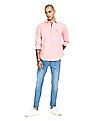 U.S. Polo Assn. Rounded Cuff Solid Casual Shirt