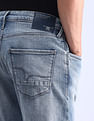 Flying Machine Slash Slim Tapered Fit Jeans