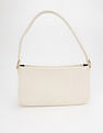 Tommy Hilfiger Striped Beige Pu Shoulder Bag
