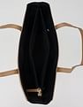 Tommy Hilfiger Solid Brown Pu Tote Bag