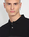 Flying Machine Colour Block Pique Cotton Polo Shirt