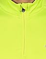 Calvin Klein Men Neon Green High Neck Solid T-Shirt