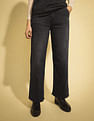 Flying Machine Women K-Street X Wide Leg Fit Cross Pocket Jeans